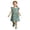 Green, variant on Girls Summer Dress French Style Sleeveless Smocked Waist Tiered Ruffle for Toddler and Kids Dress Toddler Girl Toddler Girl 4t Elegant Kids Bunny Dress Toddler Teenager Dresses for Parties