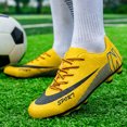thumbnail image 4 of Botas de fútbol profesionales para hombres, zapatos de fútbol de entrenamiento al aire libre, picos largos, ligeros, impermeables, cómodos, hierba, nuevo, 4 of 5