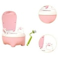 thumbnail image 6 of Kokiya Baby Potty Toilet (Brush Included) Potty for Travel Indoor Infants pink, 6 of 9