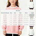 thumbnail image 3 of Diufon Girls Long Sleeve School Uniform Cotton Crewneck Pullover Tops Casual Color Block Athletic Sweatshirts, 3 of 7