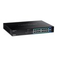 thumbnail image 2 of TRENDnet Commutateur PoE+ Gigabit 18 Ports, 16 x 30W Ports PoE+, 2 Emplacements SFP Gigabit, Budget PoE 240W, Capacité de Commutation 36Gbps, Montable en Rack 1U 19”, Protection à Vie, Noir, TPE-TG182, 2 of 3