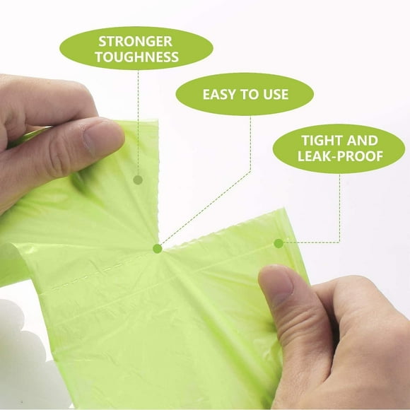 100 Pack 30l Organic Trash Bags, Tear Resistant, Food Waste Bags, 100% Compostable And Biodegradable, Made From Corn Starch.