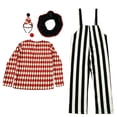 thumbnail image 7 of HOWPAY Halloween Costumes for Men Vintage Argyle Clown Suspender Pants Cosplay Outfit Circus Role Play Fancy Dress For Masquerade Party Stage Event Halloween Costumes L, 7 of 7