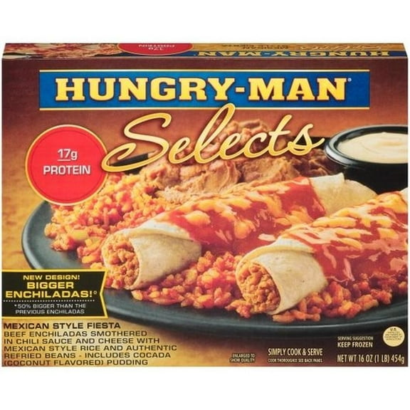 Hungry Man Selects Mexican Style Fiesta, 16 Ounce -- 8 per case