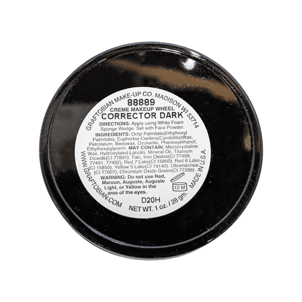 Graftobian Dark Tattoo Cover Up Makeup Wheel - ST