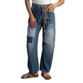 thumbnail image 2 of WILLBEST Jeans Mujer Pantalones Vaqueros Holgados de Pierna Recta para Mujer, Casuales, Cómodos, Elásticos, Con Cintura Con Cordón para Uso Diario. Chica, 2 of 8
