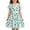 00-Mint Green658, variant on WOYY Girls Cartoon Dog Print A Line Dress Casual Short Sleeved Midi Dresses, Sizes 4-14