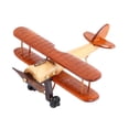 thumbnail image 3 of HILABEE Retro Airplane Model 3D Airplane Decoration Creative Mini Biplane Toy Airplane Orange, 3 of 9