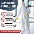 thumbnail image 3 of Trajes desechables para materiales peligrosos Medical Nation, 25 unidades, talla XL, transpirables, 3 of 9