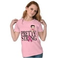 thumbnail image 3 of Breast Cancer Betty Pretty Strong Women's T Shirt Ladies Tee Brisco Brands S, 3 of 5