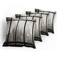 thumbnail image 5 of Ambesonne Scenery Throw Pillow Cover 4 Pack, Philadelphia City Roof, 20", Dimgray and Black, 5 of 7