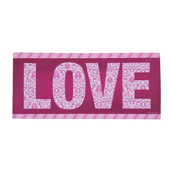 Evergreen Love Sassafras Indoor Outdoor Switch Doormat 1'10"x10" Multicolored