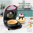 thumbnail image 3 of Nostalgia MyMini Personal Electric Waffle Bowl Maker, Pink, 3 of 8