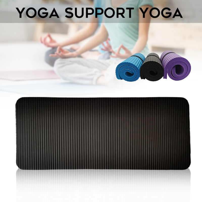15MM THICK Anti-Slip Yoga Mat for Exercise Fitness 183x61CM NBR With Carry Bag 