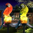 thumbnail image 3 of Luces solares LED Toystoory a prueba de agua para exteriores loro de jardín rojo, 3 of 6