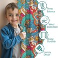 thumbnail image 3 of Blackout Kids Curtains,Multicolor Ethnic Floral Pattern Childrens Insulated Curtains Set Of 2,Bedroom Essentials,Toddler Room Decor 42x54in(106x137cm), 3 of 5