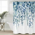thumbnail image 2 of Small Stall Shower Curtain 36x78 Inch Narrow Half Size Eucalyptus Blue Bath Curtains Bathroom Decor Farmhouse Leaves Summer Spring Waterproof Fabric Shower Curtain Set with Hooks 36 Inch, 2 of 6
