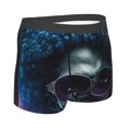 thumbnail image 2 of KLL Punk Style Blue Haired Skull Men's Cotton Boxer Briefs Underwear-Large, 2 of 8