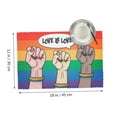 thumbnail image 2 of DouZhe Polyester Placemats Set of 4, Rainbow LGBT Pride Theme Pattern Heat Resistant Place Mats for Dining Table, 12" x 18", 2 of 7