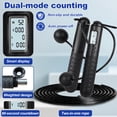 thumbnail image 3 of JILhome Weighted Jump Rope, 9.8 FT Adjustable Skipping Rope with Counter, Cordless Jump Rope with Large Cordless Ball for Gym, Fat Burning, Home Workout Equipment, Women, Men, Black, 3 of 8