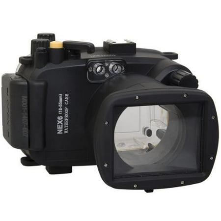 Polaroid SLR Dive Rated Waterproof Underwater Housing Case For The Sony NEX 6 Camera with a 18-55mm