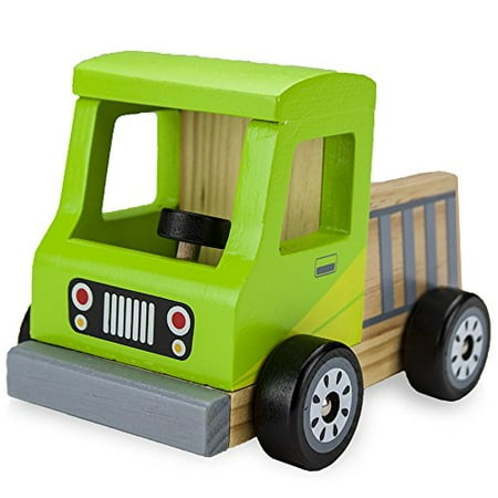 Imagination Generation Wooden Wheels Chunky Toy Pickup Truck Work Truck Construction