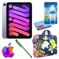 thumbnail image 1 of Paquete Apple iPad Mini 6 (2021, 256 GB, Wi-Fi, morado) (MK7X3LL/A) con funda con cremallera floral Sargasso + kit de limpieza de pantalla Apple MK7X3LL/A, 1 of 9