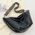 thumbnail image 5 of Bolso bandolera de piel suave para mujer, bolso bandolera grande con correa ancha, bolso bandolera grande de piel, bolso hobo vintage, 5 of 5