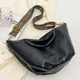 thumbnail image 5 of Bolso bandolera de piel suave para mujer, bolso bandolera grande con correa ancha, bolso bandolera grande de piel, bolso hobo vintage, 5 of 5