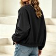 thumbnail image 5 of Women’s Lapel Button Jacket, Lightweight Long Sleeve Loose Jackets, Fall Elastic Hem Casual Outerwear with Pockets, 5 of 6