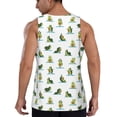 thumbnail image 3 of Fotbe Cute Avocado Yoga Pattern Men's Quick Dry Workout Tank Top Gym Muscle Tee Fitness Bodybuilding Sleeveless T Shirt Breathable Workout Shirt-XX-Large, 3 of 9