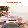 thumbnail image 6 of PTOOTP 1Pc Camping Tissue Bag Nylon Tear Proof Grey Tissue Holder with Hanging Design for Home, 6 of 8