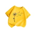 thumbnail image 1 of Posijego T-Shirt de la Saint-Valentin Filles Garçons Cœur Imprimé Manches Courtes T-Shirts Enfants Col Rond Décontracté Été, 1 of 7