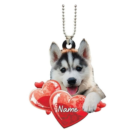 

Xahyotn Valentine s Day Decorative Pendant Car Decorative Pendant Dog Funny Acrylic Pendant Double Sided Pendant Gift Decor