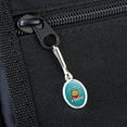 thumbnail image 3 of Garfield Here for the Food Antiqued Oval Charm Clothes Purse Suitcase Backpack Zipper Pull Aid, 3 of 5