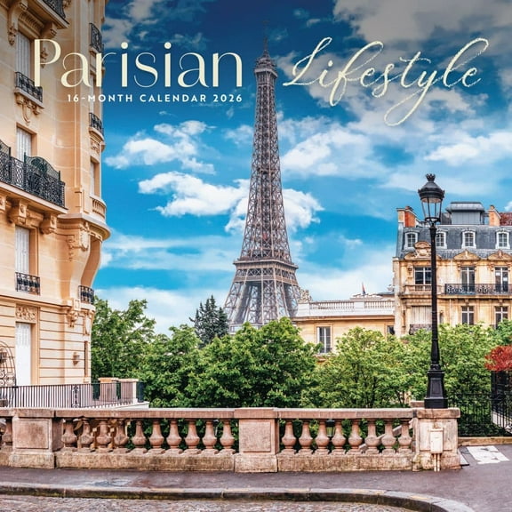 Carousel Calendars, Parisian Lifestyle 2026 Wall Calendar, 12'' X 12'', 16-Month Calendar with Stapled Binding