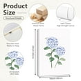 thumbnail image 2 of Blue Hydrangea Wall Art Watercolor Bow Canvas Wall Decor Floral Wall Art Coquette Aesthetic Poster Minimalist Flower Pictures Blue Botanical Prints for Living Room Bedroom 12x16x3 Inch Ready to Hang, 2 of 7