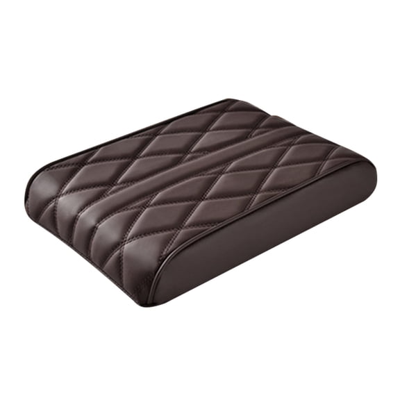 TACILIP Car Accessories, Leather Car Armrest Box Pad, [Universal Style] - Car Center Console Cover Pad Leather Auto Armrest Cover, Arm Cushion Pads For SUV/Truck/Vehicle, Gifts for Father