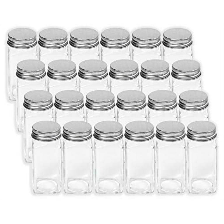 FINESSY Spice Jars With Label, Spice Containers 24 Glass Spice Jars, 200  Labels