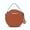 Brown, variant on Mallory Women's Circle Crossbody Bag, Vegan Leather Round Bag Satchel Purse Handbag by Mia K. - Beige Sand