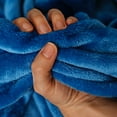 thumbnail image 4 of NANPIPER Queen Size Blanket Plush Microfiber for Bed Blue,90"X90", 4 of 6