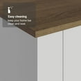 thumbnail image 5 of Madesa Home Bar Buffet Storage Cabinet with 3 Doors – Wooden Organization Unit for Kitchen, Dining Room, Ideal for Storing Glassware, Drinks, and Utensils – White, 5 of 8