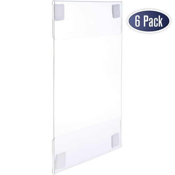 Acrylic Sign Holder With Hook And Loop Adhesive 8 5 X 11 Inches Portrait Or Landscape Clear Wall Mount Frame Perfect For Home Office Restaurant 6 Pack Com - Wall Mounted Acrylic Photo Frames A3 Acrylic Sign Holder With Hook And Loop Adhesive 8 5 X 11 Inches Portrait Or Landscape Clear Wall Mount Frame Perfect For Home Office Restaurant 6 Pack Com - Wall Mounted Acrylic Photo Frames A3