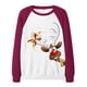 thumbnail image 5 of Tops de mujer Moda Árbol de Navidad Impreso Manga larga Sudadera Costura Blusa Camisa Pompotops  gfhjh10702, 5 of 5