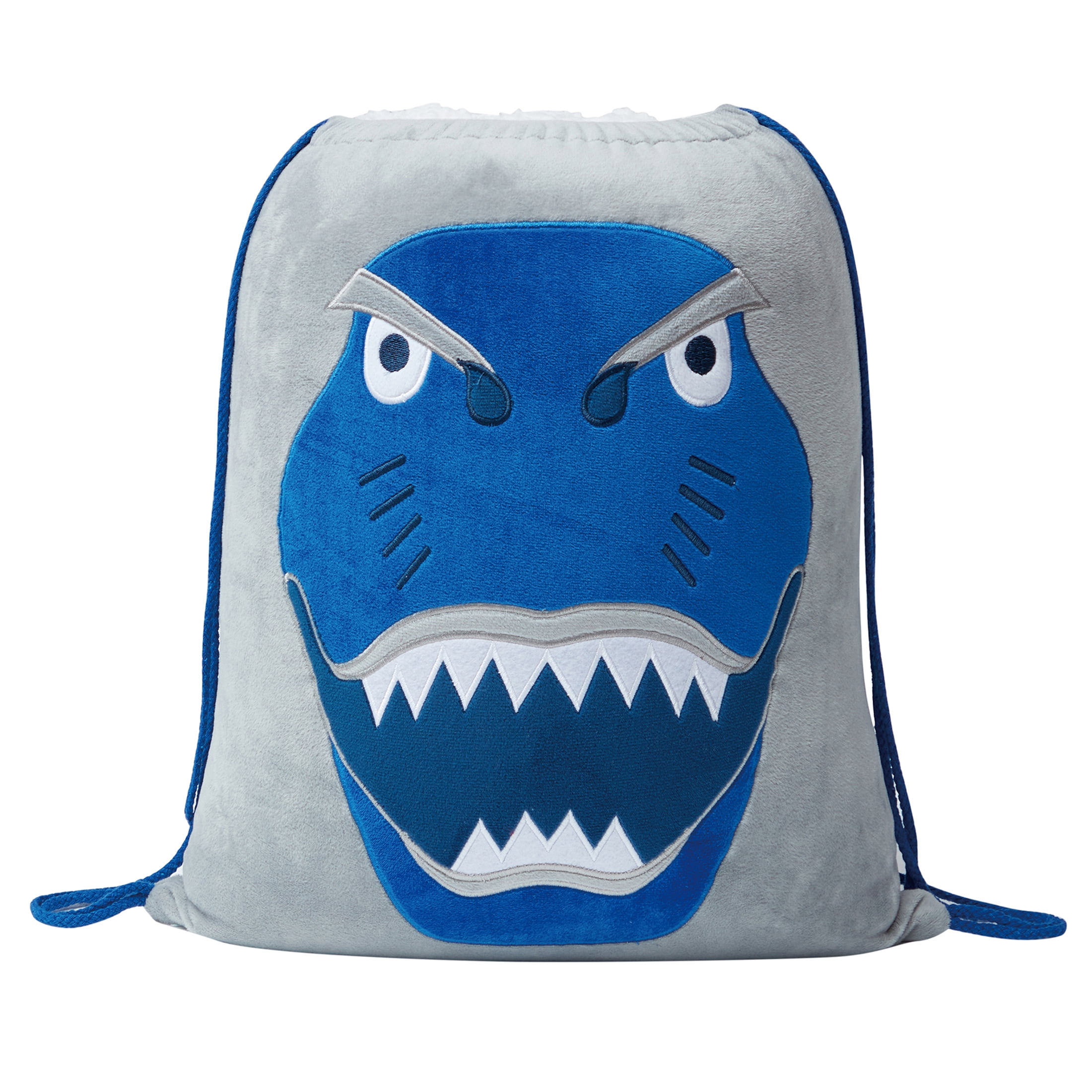 Your Zone Kids Dino 3-Piece Grey Dino Print Polyester Bedding Set, Twin