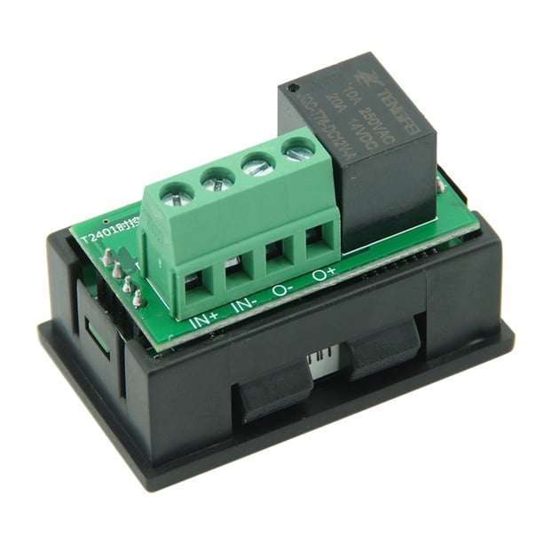 12V T2401 Módulo de relé de retardo de sincronización Temporizador de ciclo Pantalla LED digital dual