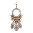 thumbnail image 2 of YINKUU Conch Shell Earrings Hand Woven Vintage Fashionable Comfortable Dangle Earring for Party Vacation, 2 of 21
