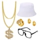 thumbnail image 4 of Disfraces de Hip Hop cadena rapero colgante suministros de fiesta accesorios de decoración sombrero para disfraces accesorios de Cosplay fiesta de los, 4 of 8