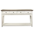 thumbnail image 1 of Riverside Furniture Myra Wood 2-Drawers Console Table in Natural/Paperwhite, 1 of 11