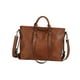 thumbnail image 4 of Bolso tote de trabajo para mujer, elegante y con compartimentos, de piel sintética, ideal para la playa o el trabajo. Marrón oscuro, 4 of 9